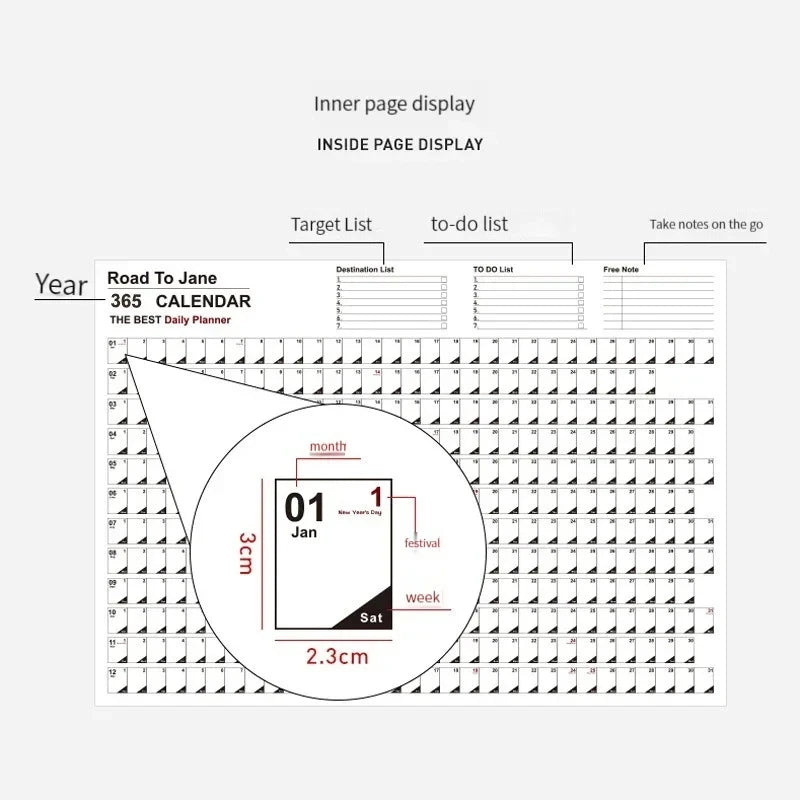 Large Wall Calendar Planner